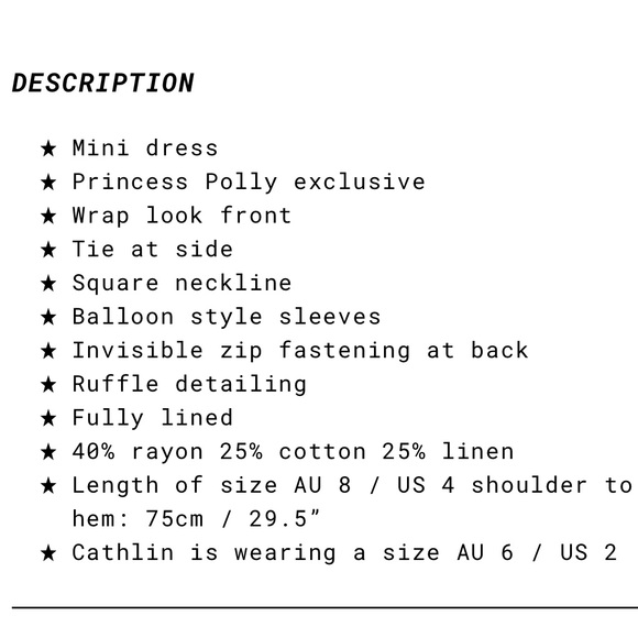 PRINCESS POLLY NEW Villa Dress in Burgundy - Picture 12 of 12